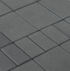 Тротуарная плитка Braer Мозайка, 60 мм. серый фото 1