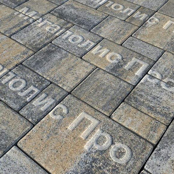 Тротуарная плитка Выбор Мюнхен Б.2. Фсм.6 60 мм Искусственный камень Базальт фото 1